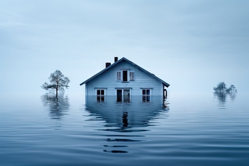 climate change, flood water, creative, minimalistic