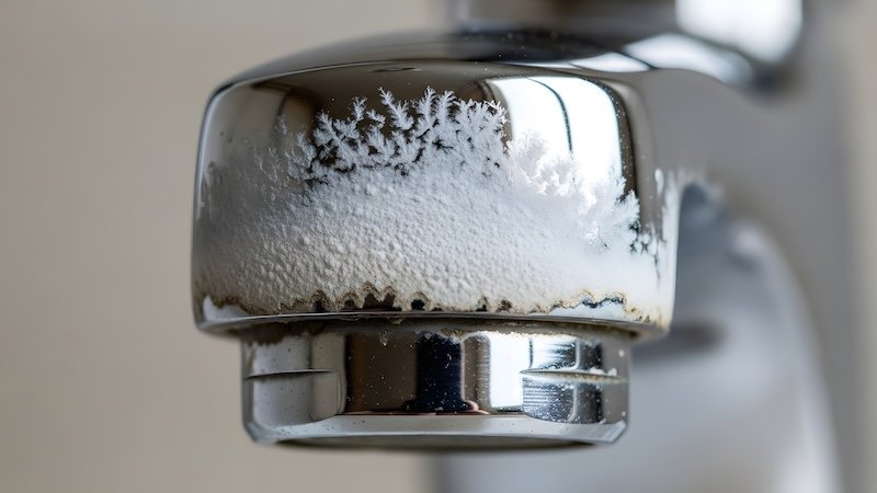 hard water on a faucet in Boise