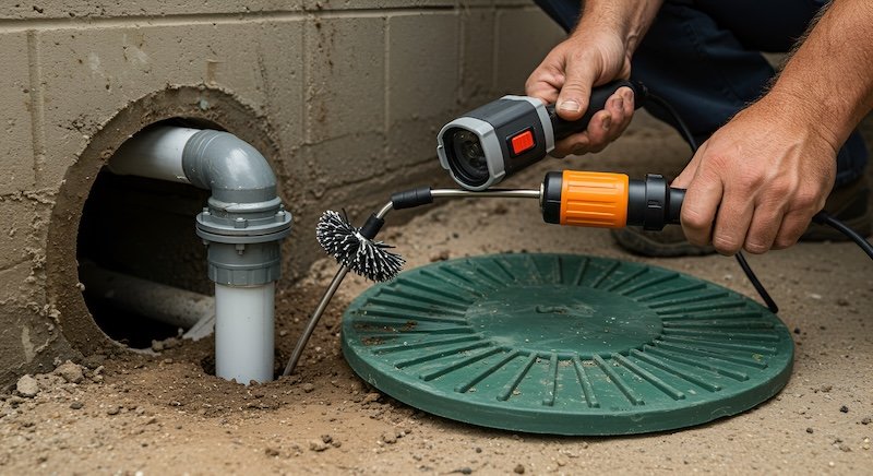 camera inspection of sewer line