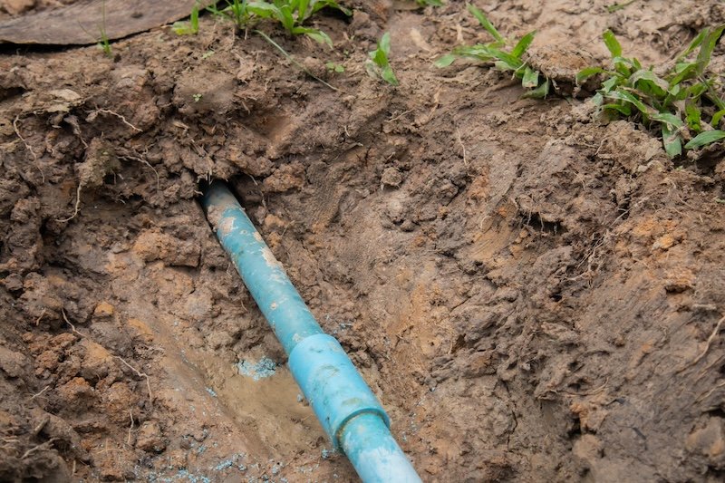 underground water line