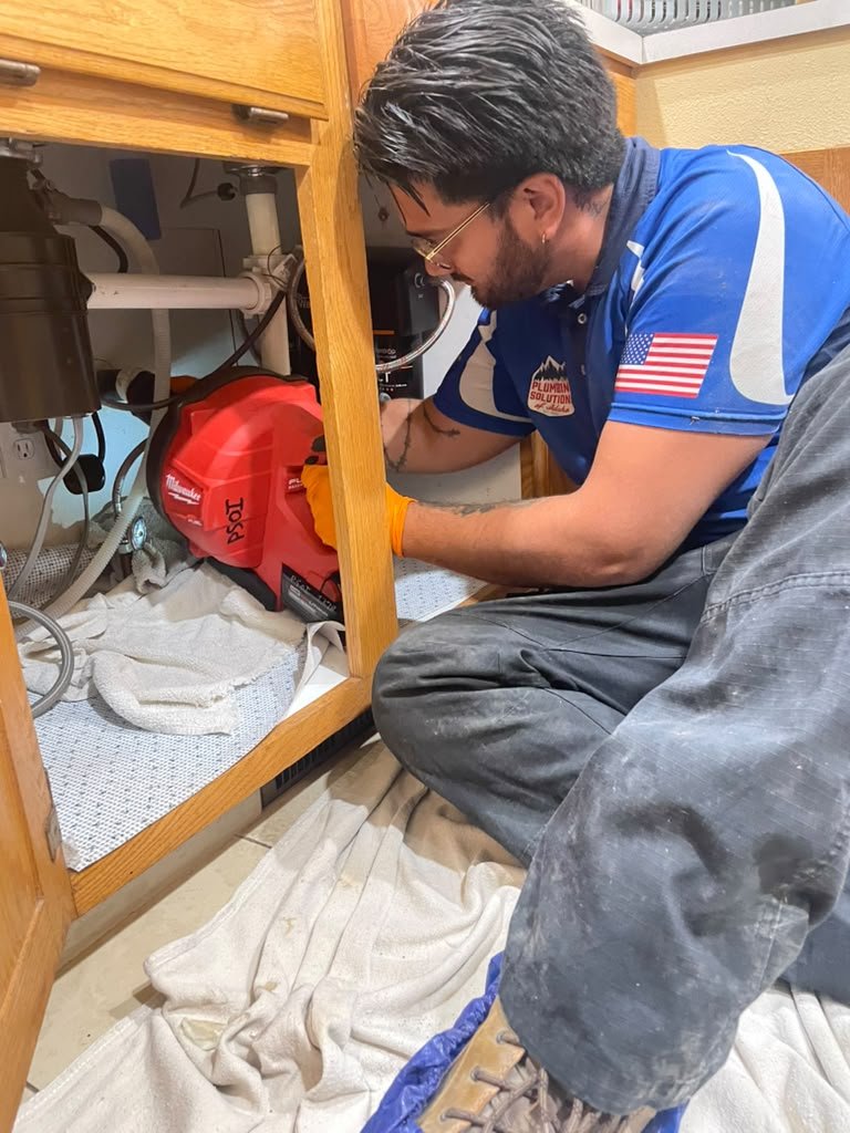 Working under a cabinet in Boise