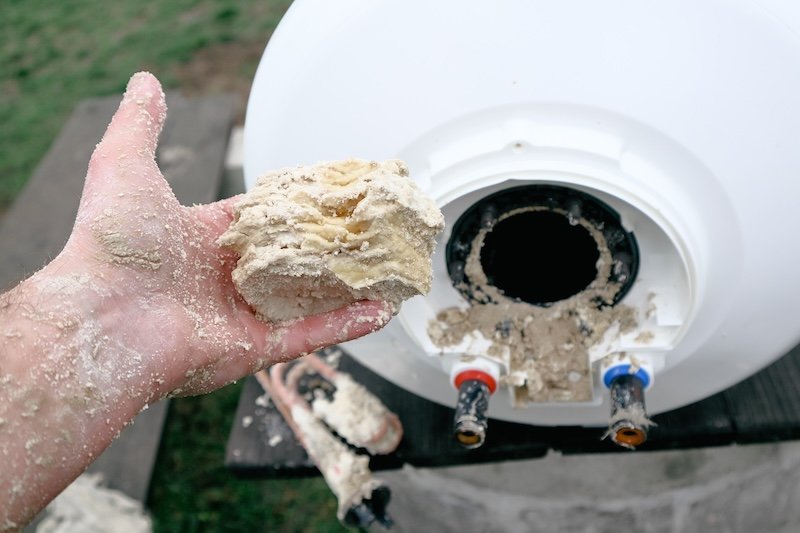 Calcium deposits are lime mineral deposits that latch on to your heating elements of water heater often due to hard water. Electric Water Heater Maintenance and Repair